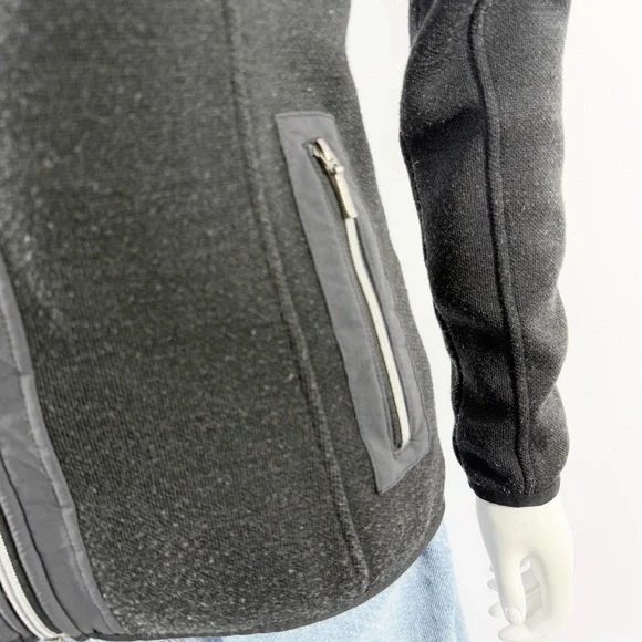 Kuhl Black Knit Zip Up Jacket Size S with Pockets Casual Athleisure Outdoors - Picture 7 of 11